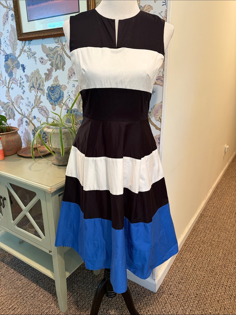 Kate Spade Corrine Corly Colorblock Fit & Flare Dress